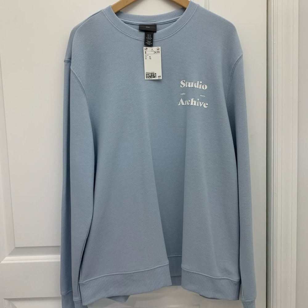 H&M 'Studio Archive' Blue Sweatshirt